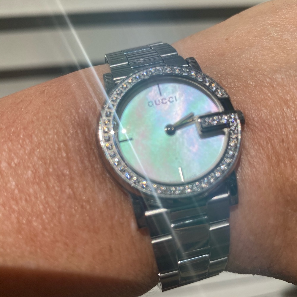 Authentic Gucci w/Diamonds watch - Picture 3 of 9